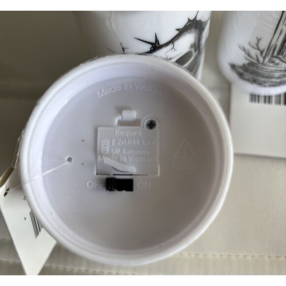 Set Of 3 Seasonal Collection LED 5" Battery Operated Halloween Pillar Candles - Picture 3 of 3